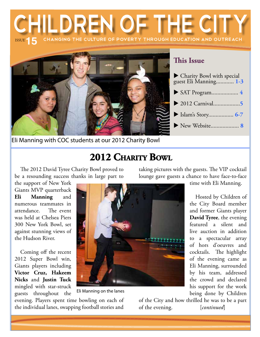 Newsletter – Fall 2012