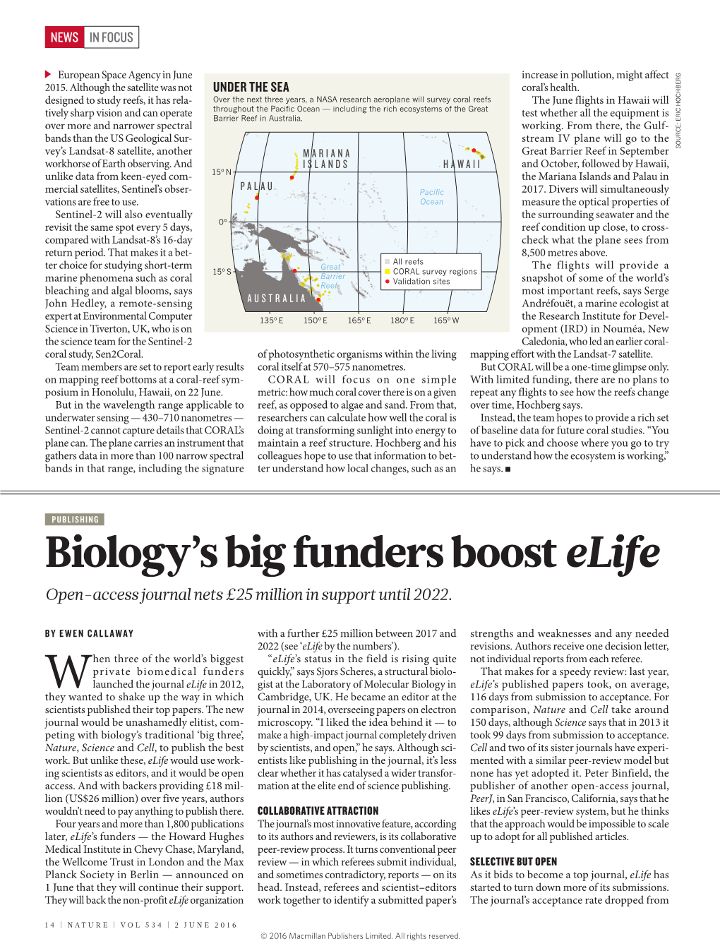 Elife Open-Access Journal Nets £25 Million in Support Until 2022