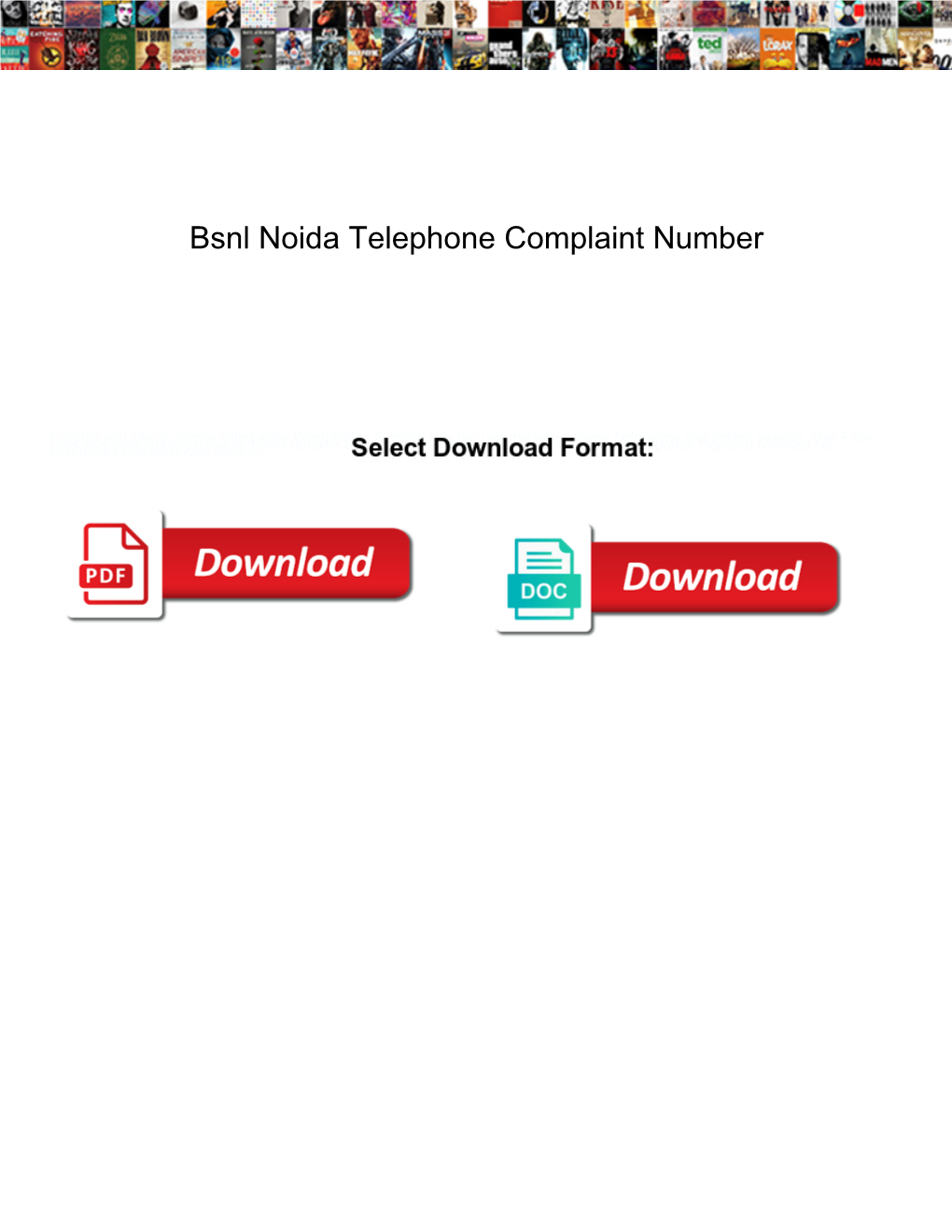Bsnl Noida Telephone Complaint Number