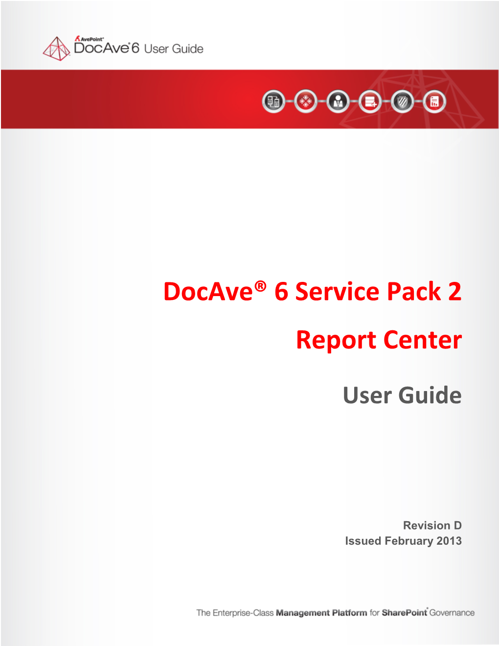 Docave 6 Service Pack 2 Report Center User Guide