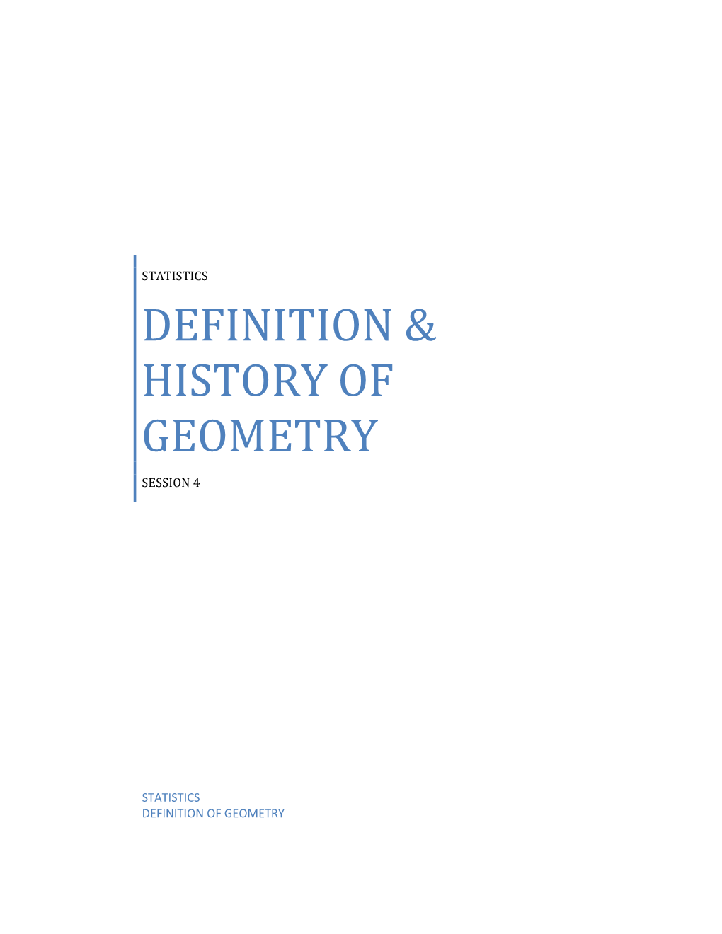 Definition & History of Geometry