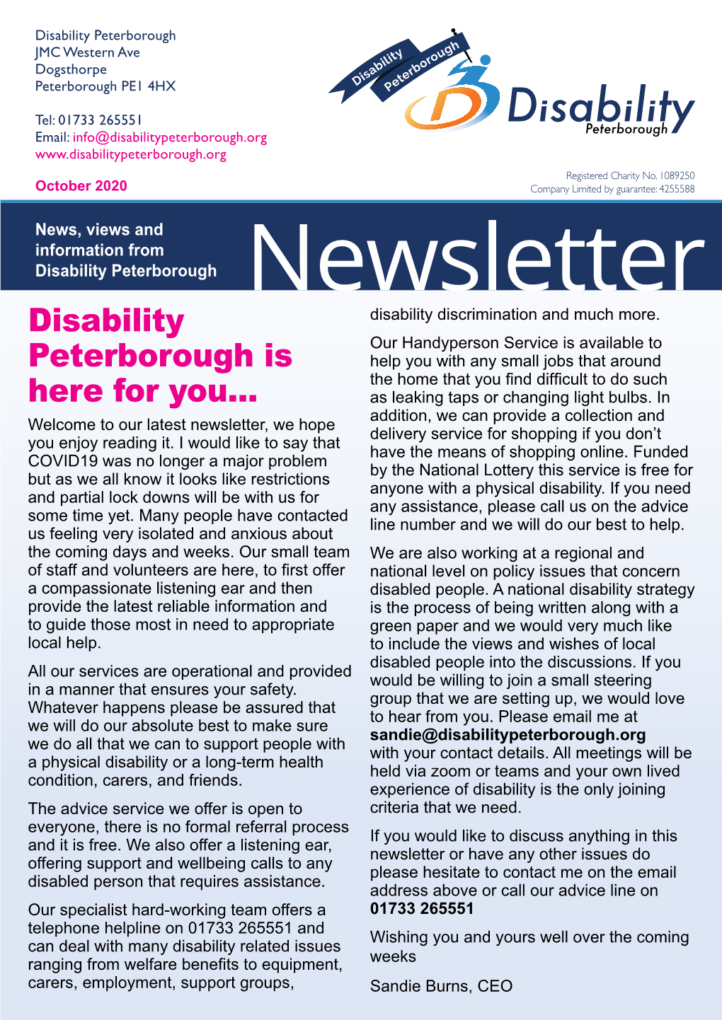 Disability Peterborough Is Here for You