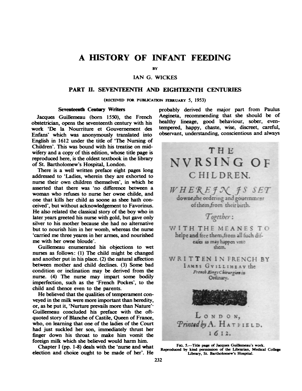 A History of Infant Feeding by Lan G