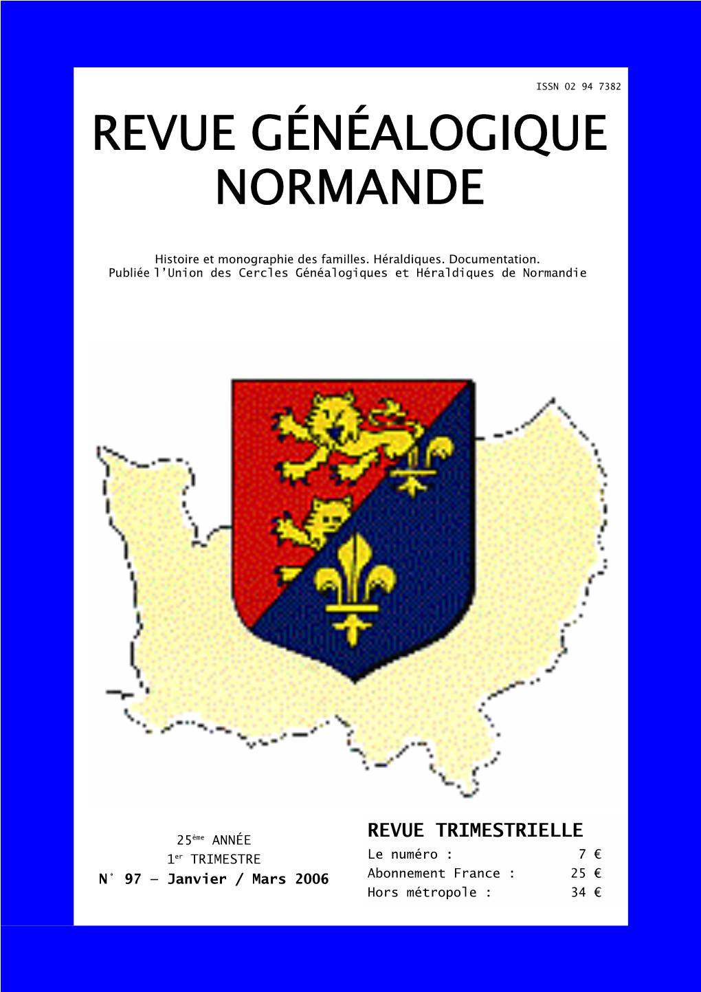 Revue Généalogique Normande