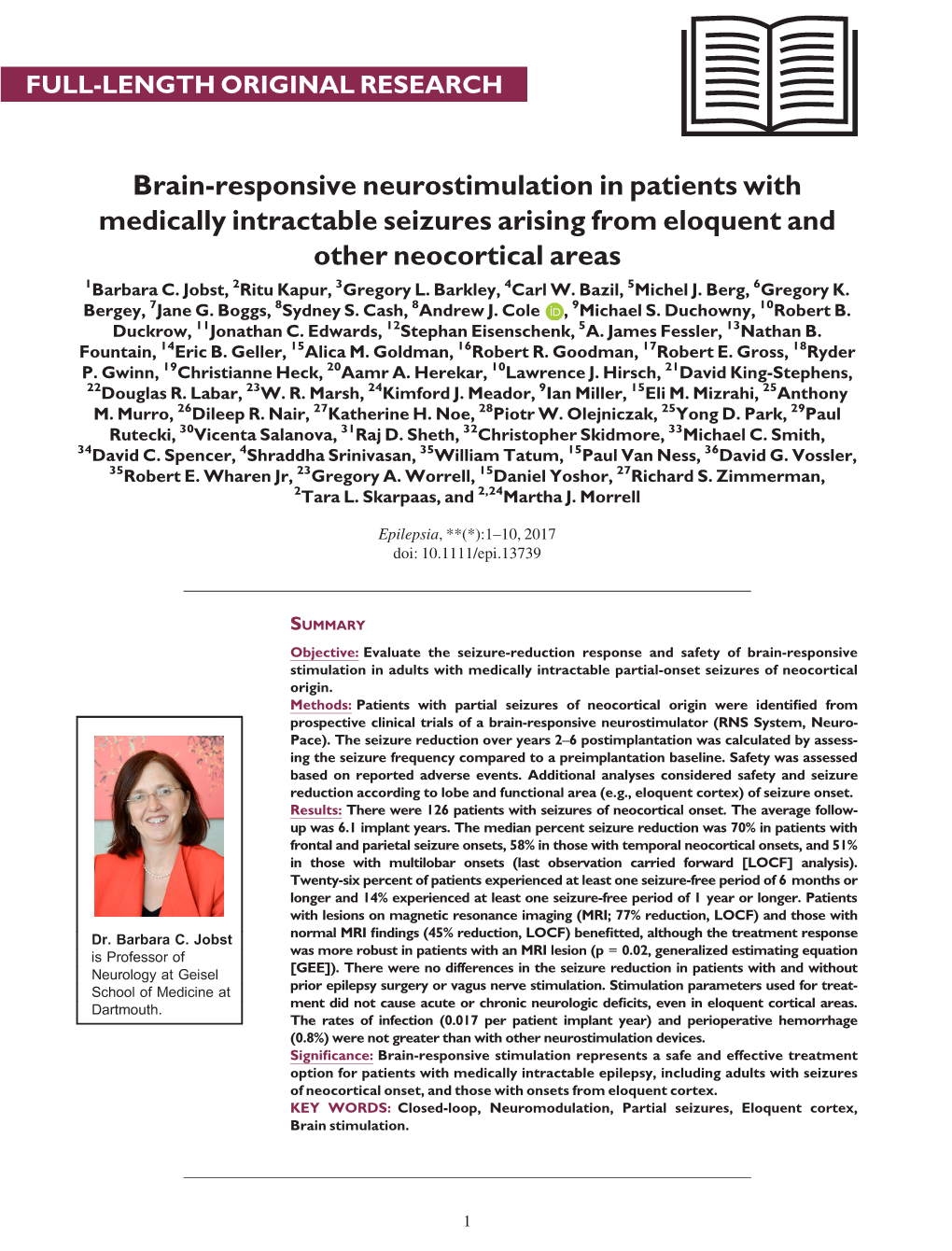 Brain‐Responsive Neurostimulation in Patients with Medically Intractable Seizures Arising from Eloquent and Other Neocortical