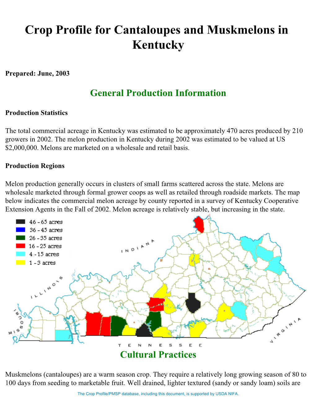 Production Statistics