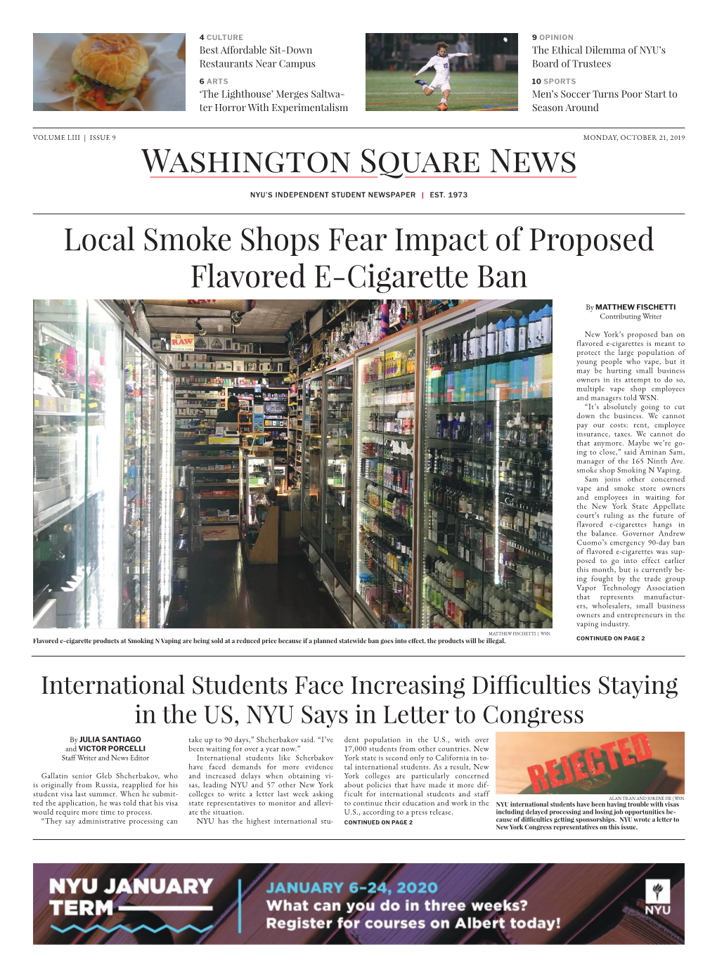 Local Smoke Shops Fear Impact of Proposed Flavored E-Cigarette Ban