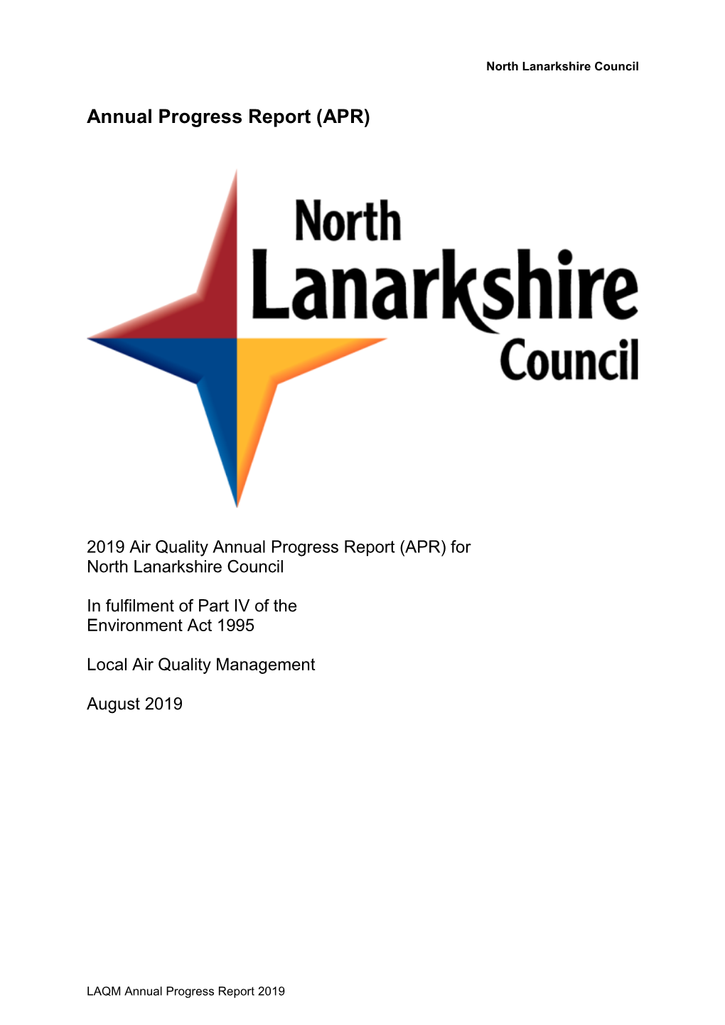 Progress Report 2019 North Lanarkshire Council