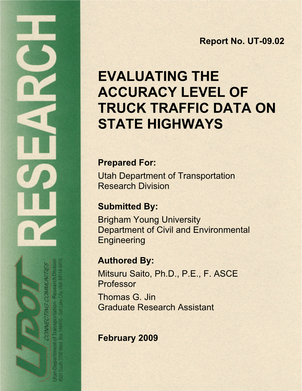Evaluating the Accuracy Level of Truck Traffic Data on State Highways