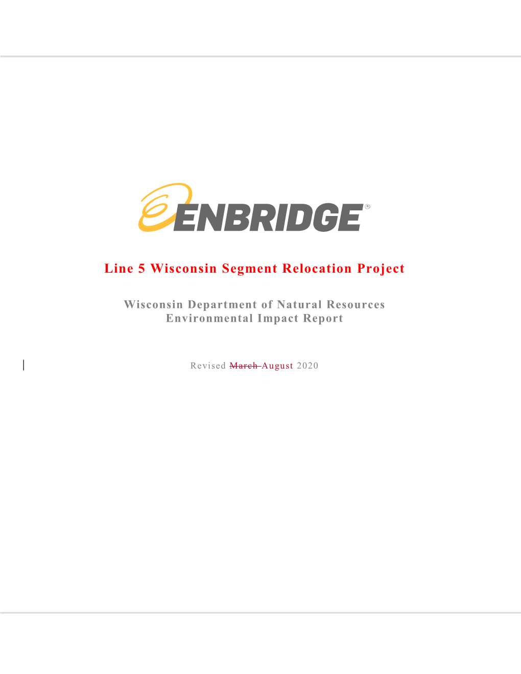 Line 5 Wisconsin Segment Relocation Project