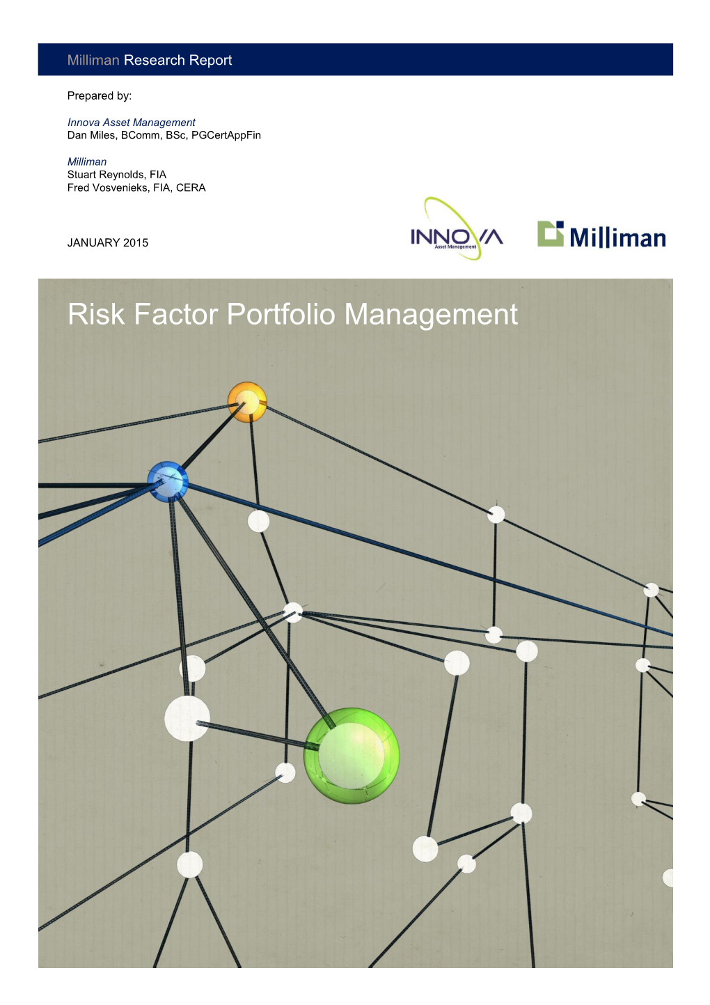 Risk Factor Portfolio Management Milliman Research Report