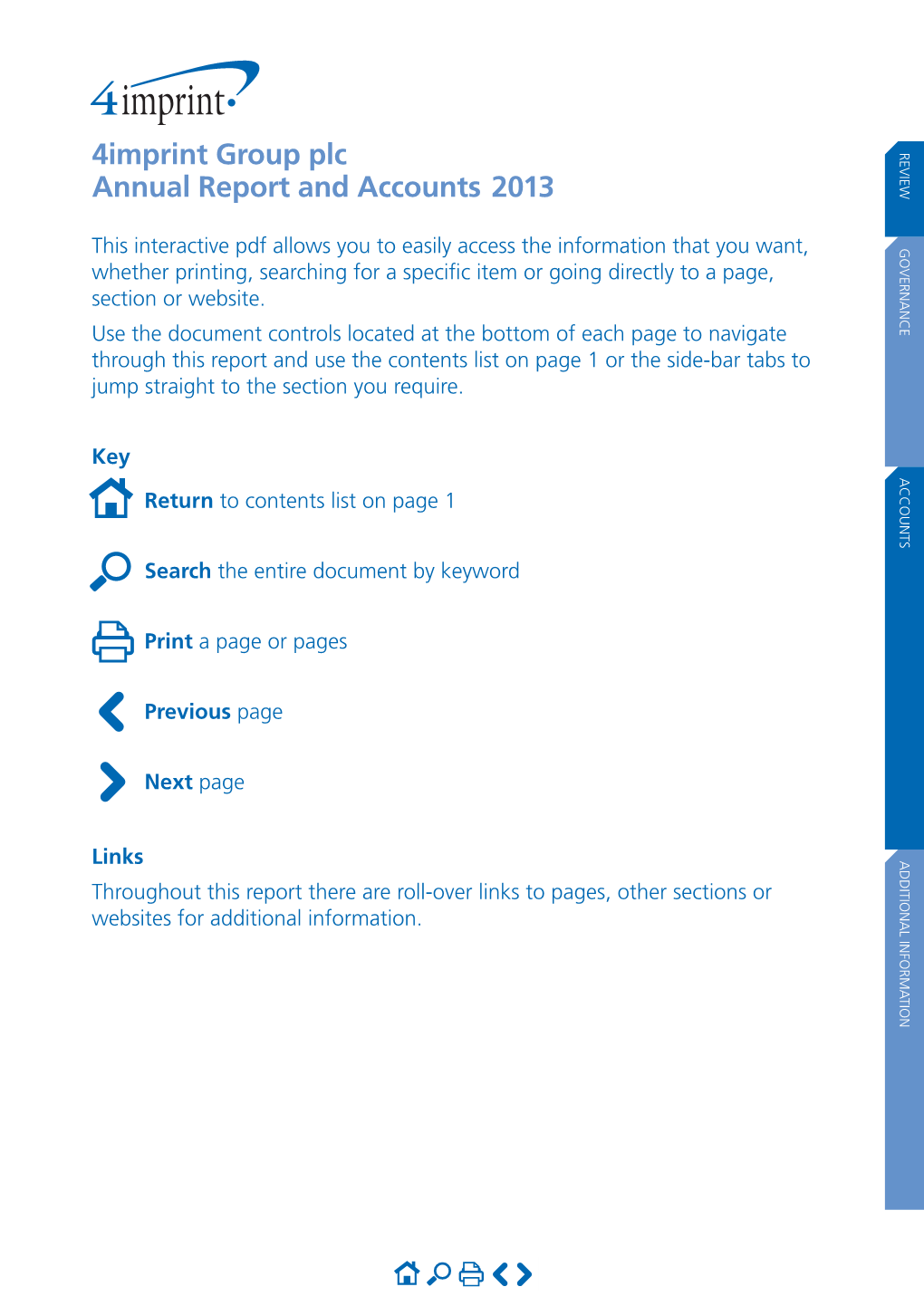 4Imprint Group Plc Annual Report and Accounts 2013