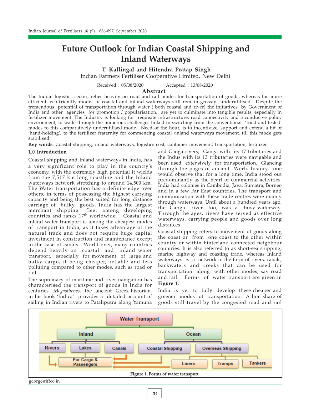 Future Outlook for Indian Coastal Shipping and Inland Waterways T