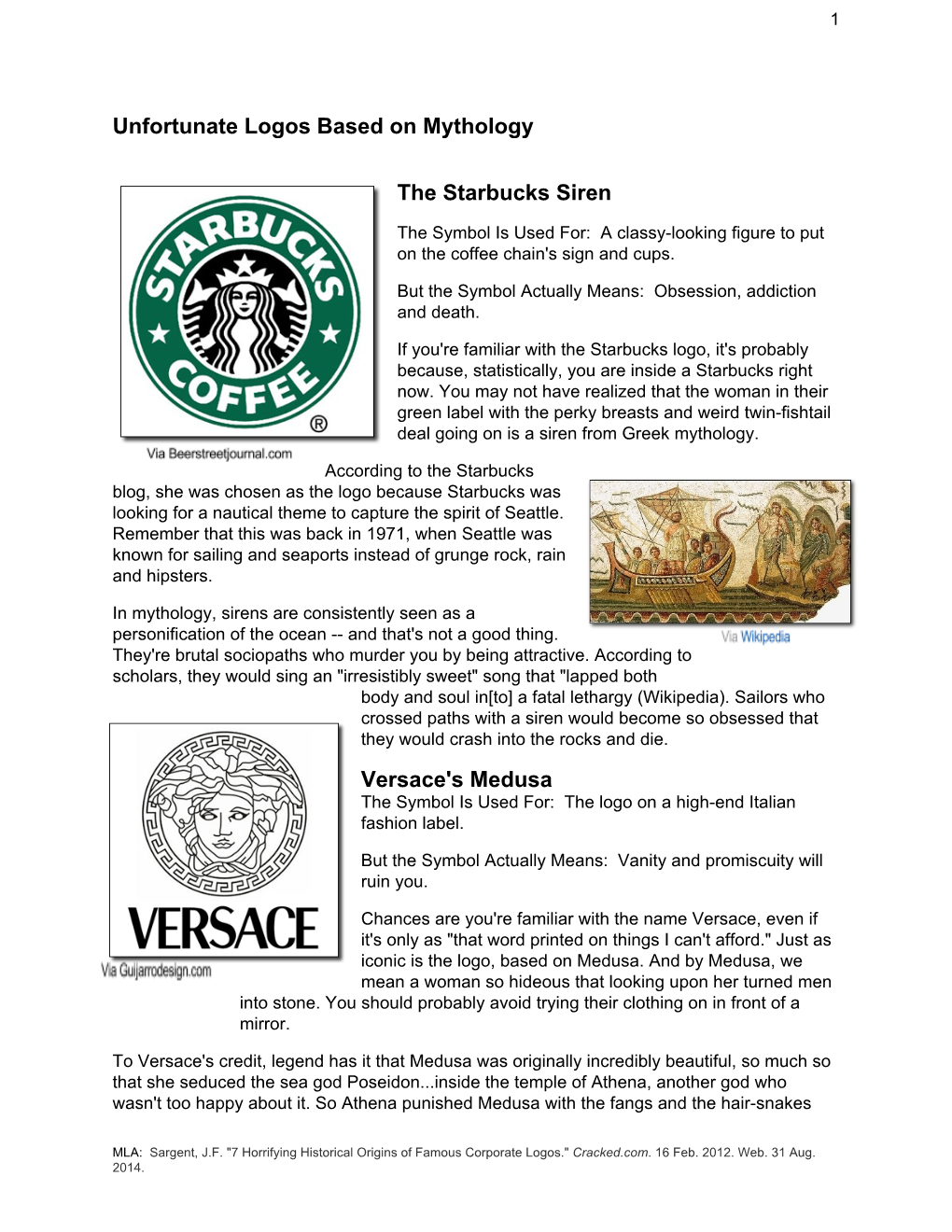 Unfortunate Logos Based on Mythology the Starbucks Siren