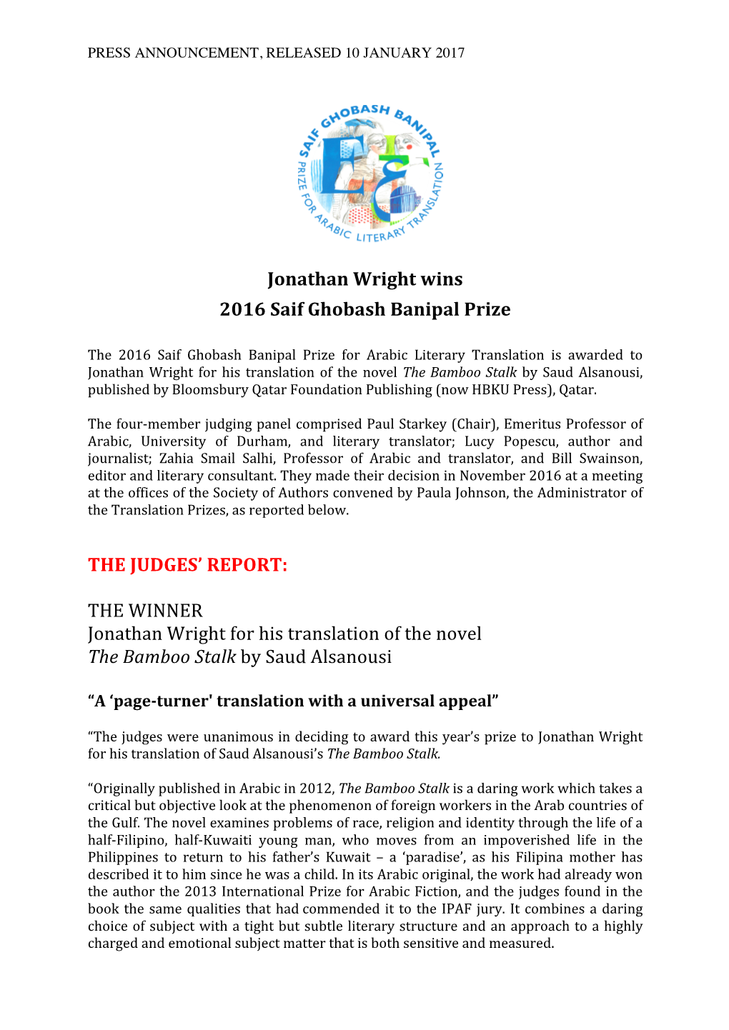 2016 SGB Press Announcement Final