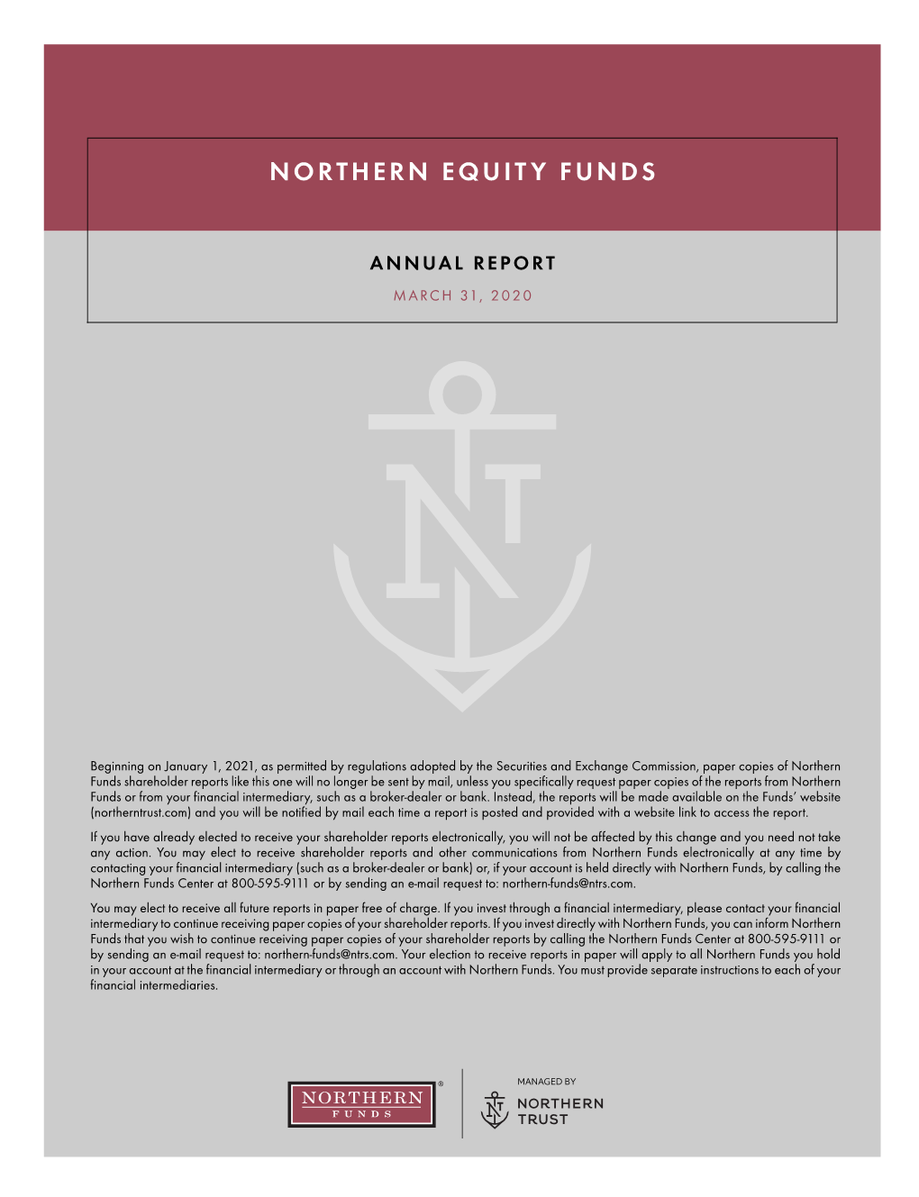 Northern Trust EQUITY FUNDS