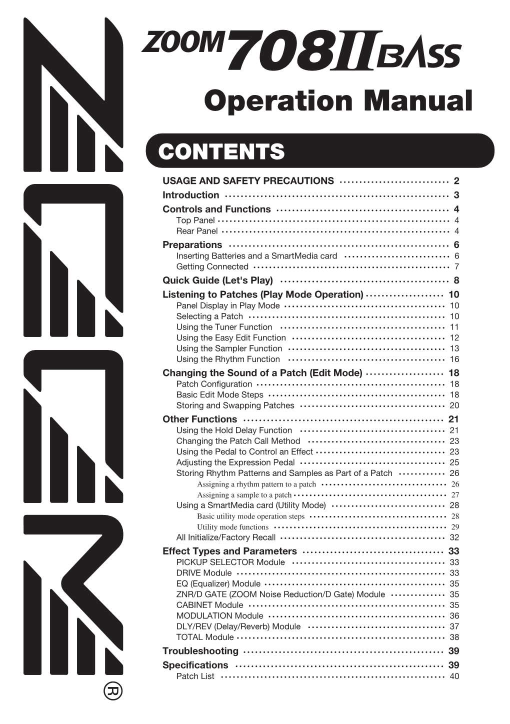 708II Operation Manual