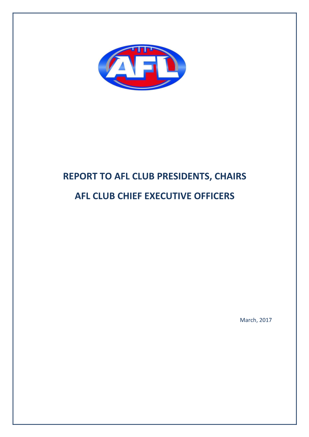 Review and Response to the AFL/ASADA Investigation of the Essendon Football Club