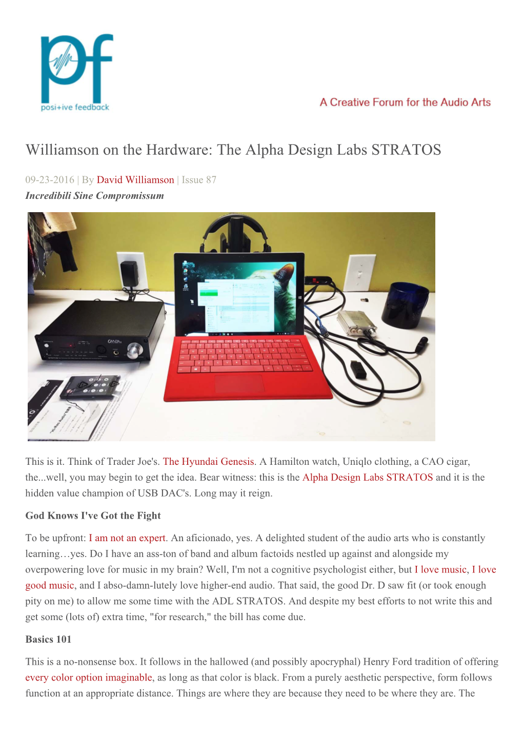 Williamson on the Hardware: the Alpha Design Labs STRATOS