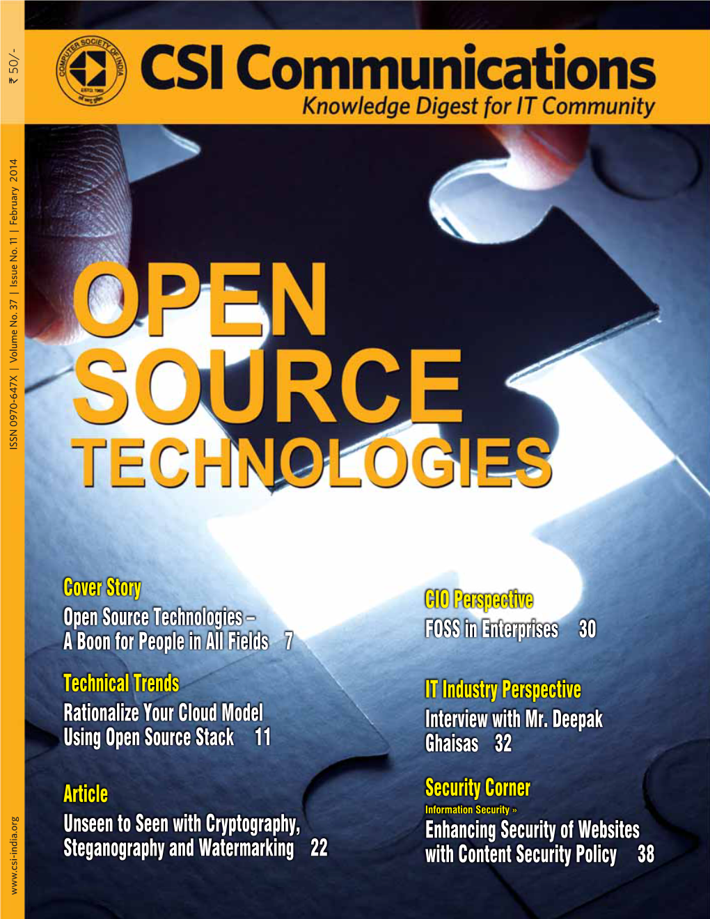 Cover Story Open Source Technologies