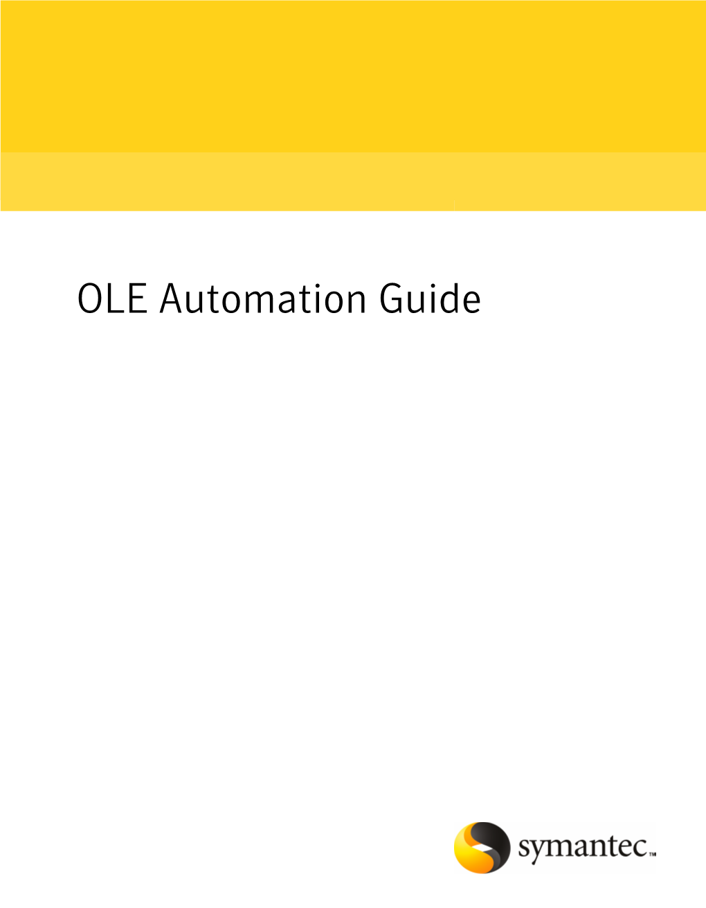 OLE Automation Guide OLE Automation Guide