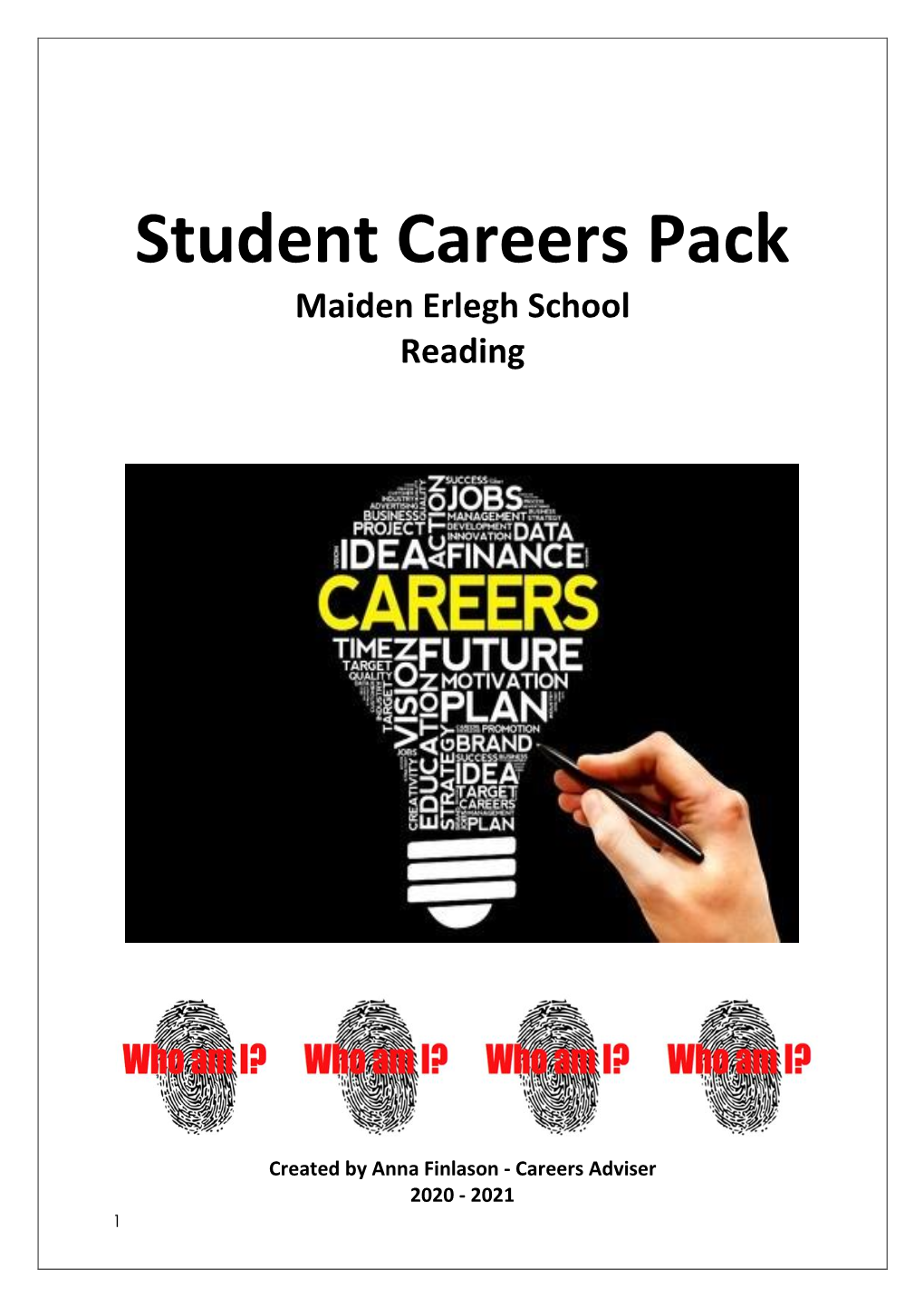 Student Careers Pack Maiden Erlegh School Reading