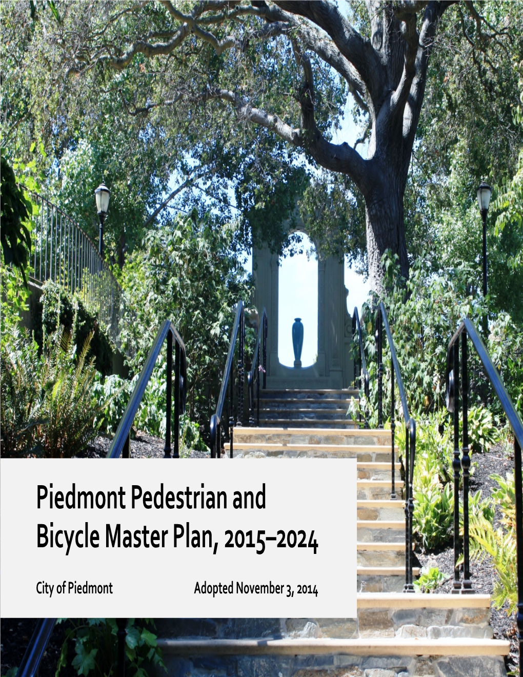Pedestrian and Bicycle Master Plan, 2015–2024
