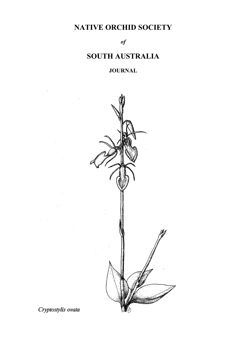 Native Orchid Society of South Australia