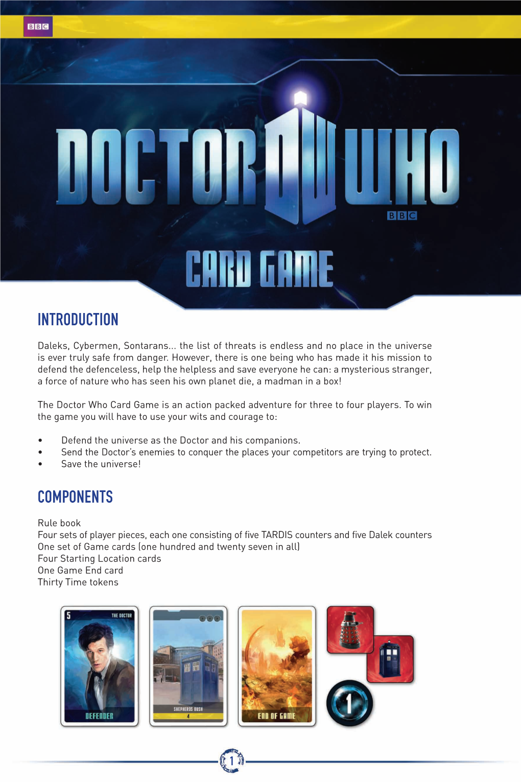 Doctor Who Card Game Is an Action Packed Adventure for Three to Four Players