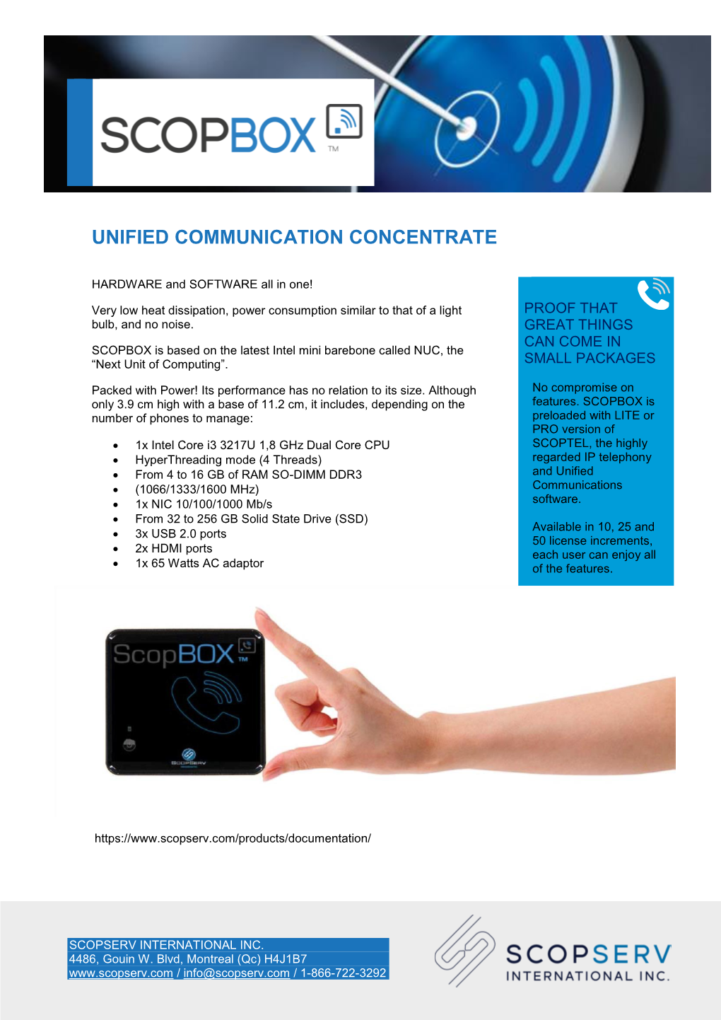 Unified Communication Concentrate