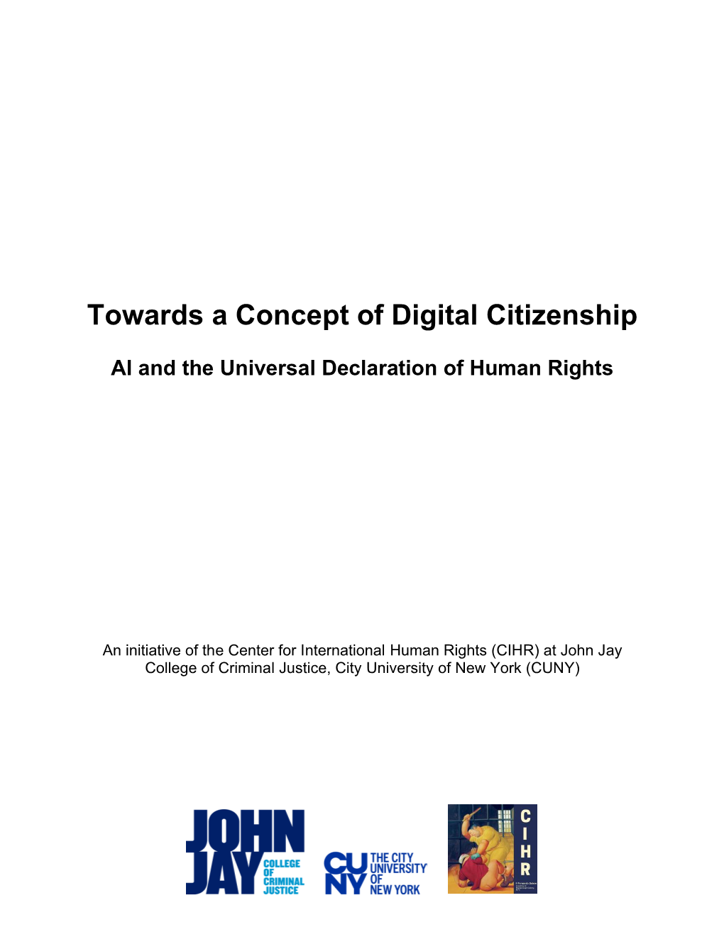 Towards a Concept of Digital Citizenship: AI and the Universal Declaration of Human Rights