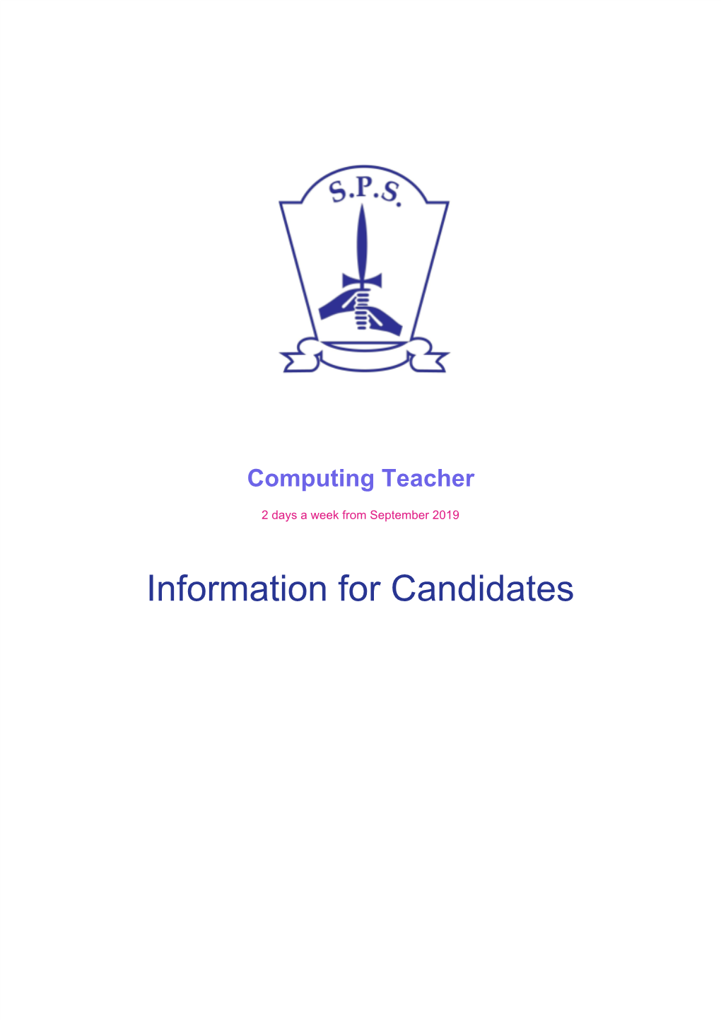 Information for Candidates