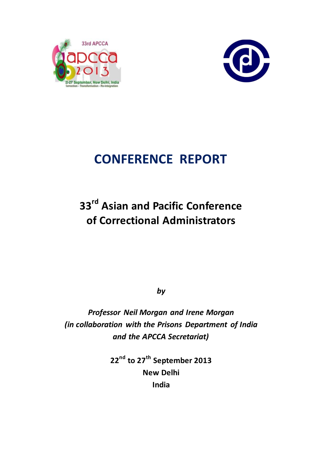 33Rd APCCA Conference Report 2013