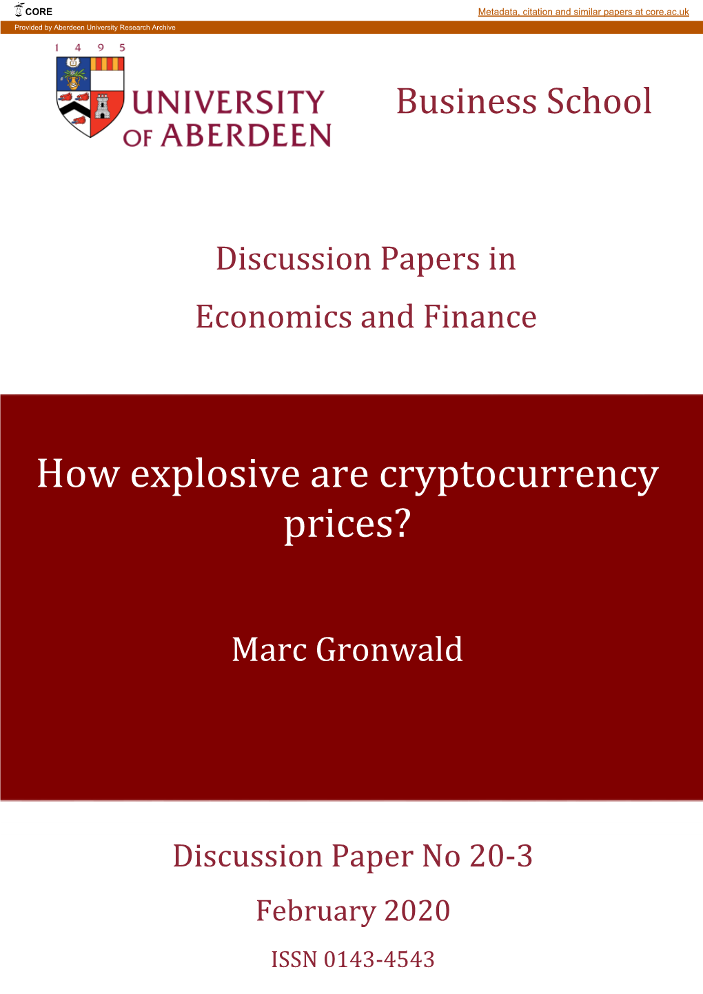 How Explosive Are Cryptocurrency Prices?
