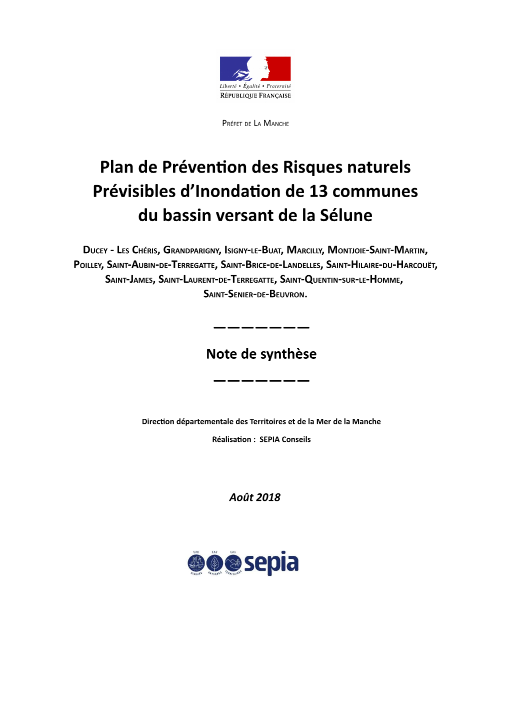 Plan De Prévention Des Risques Naturels Prévisibles D'inondation De