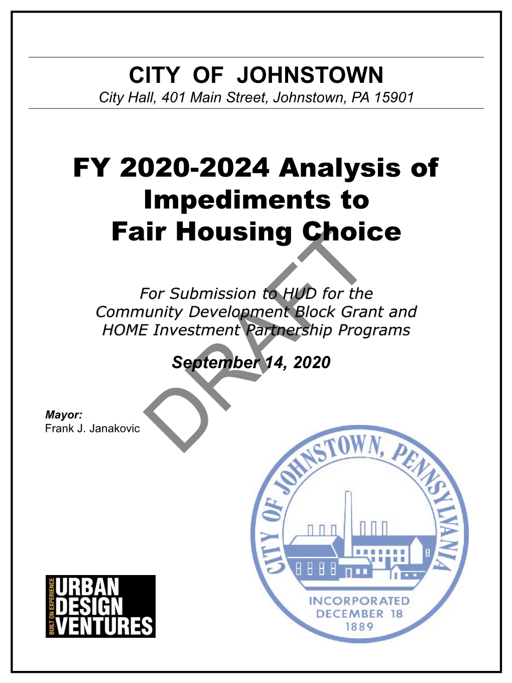 FY 2020-2024 Analysis of Impediments to Fair Housing Choice