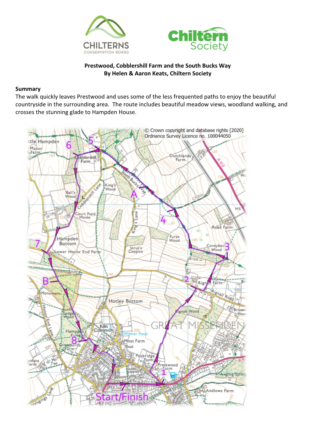 Prestwood, Cobblershill Farm and the South Bucks Way by Helen & Aaron