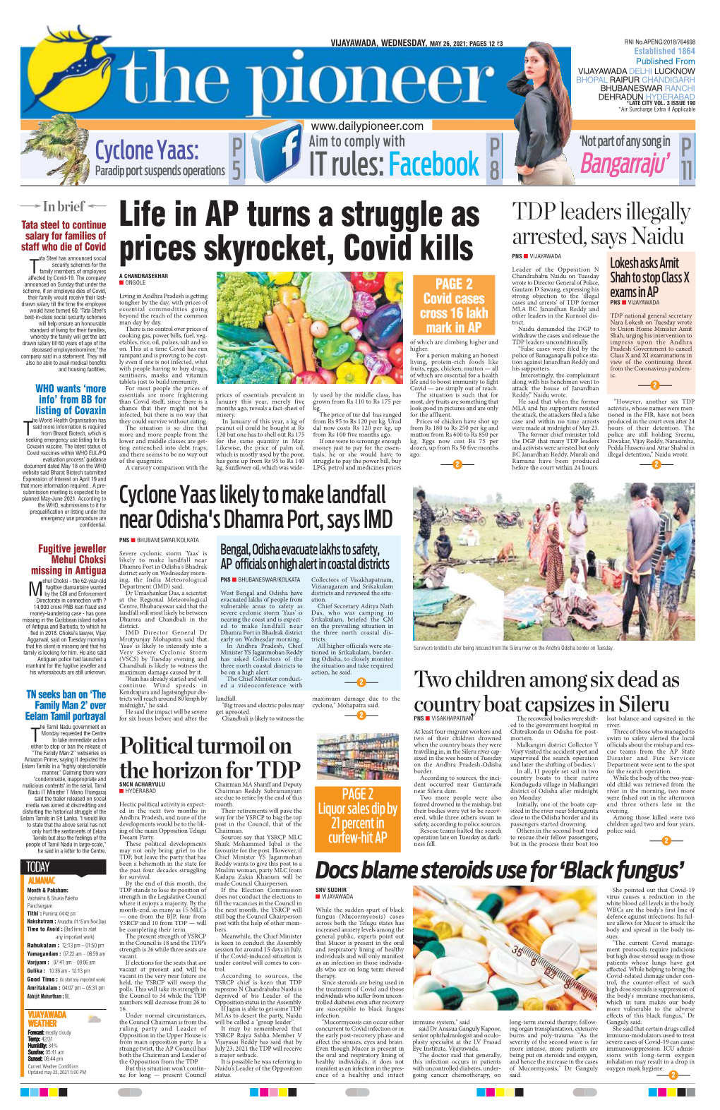 Life in AP Turns a Struggle As Prices Skyrocket, Covid Kills