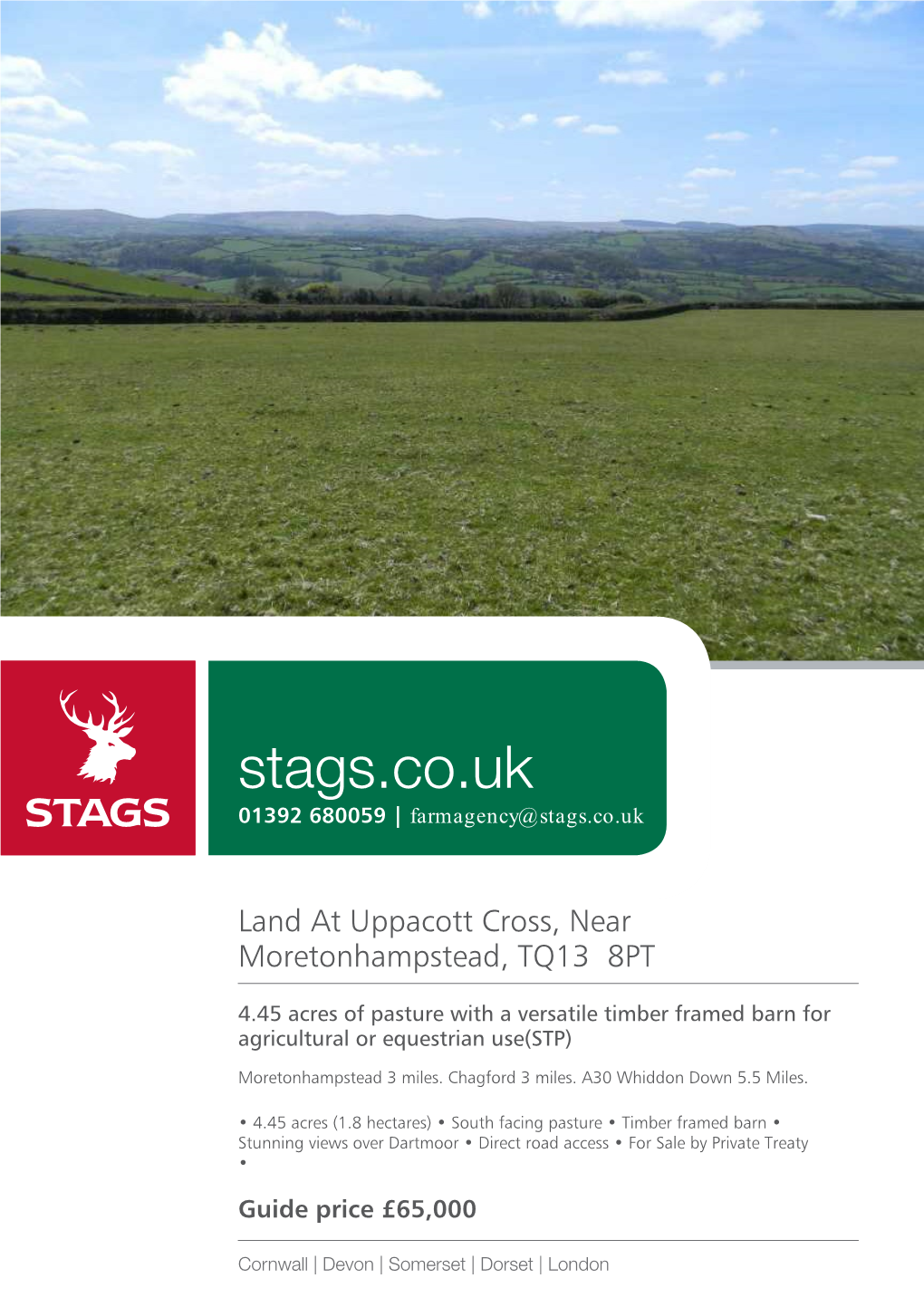 Stags.Co.Uk 01392 680059 | Farmagency@Stags.Co.Uk