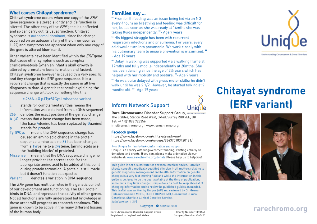 Chitayat Syndrome (ERF Variant)