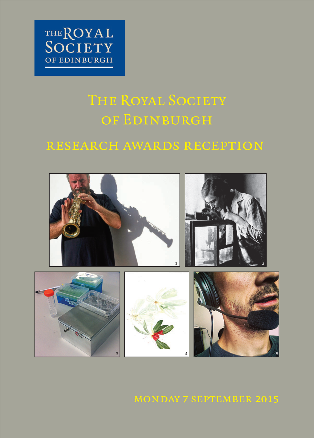 The Royal Society of Edinburgh Research Awards Reception