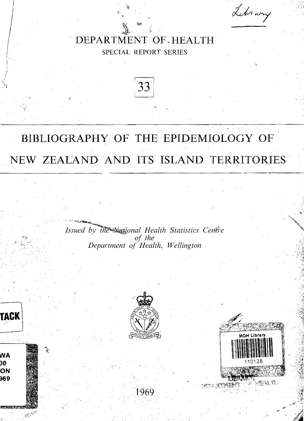 Epidemiology of New Zealand and Its Island Territories