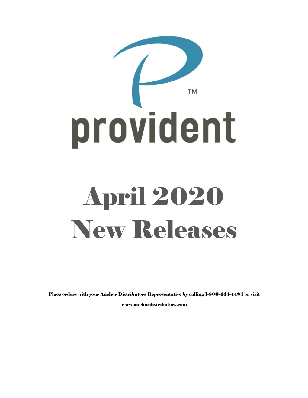 April 2020 New Releases