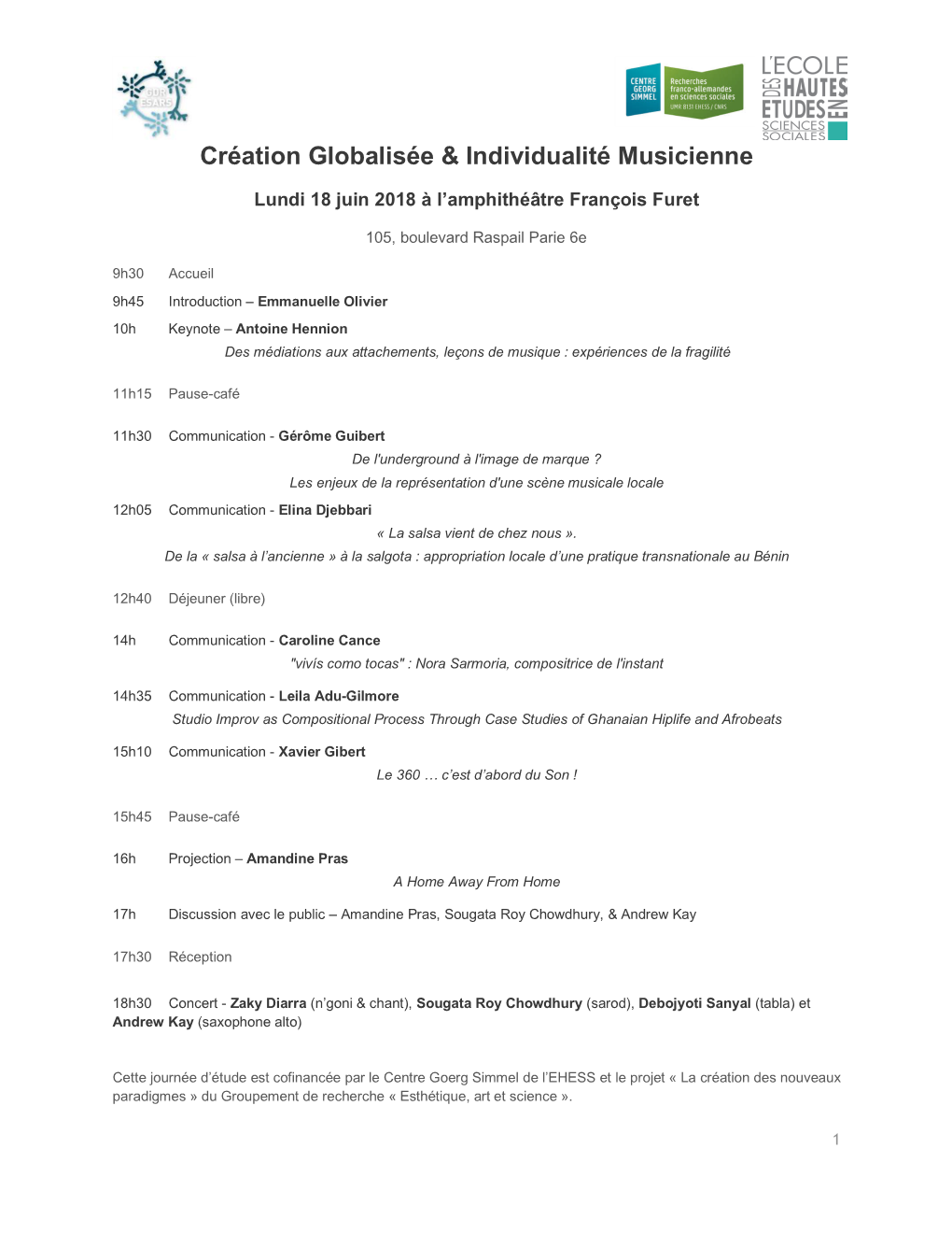 Création Globalisée & Individualité Musicienne EHESS2018 V2