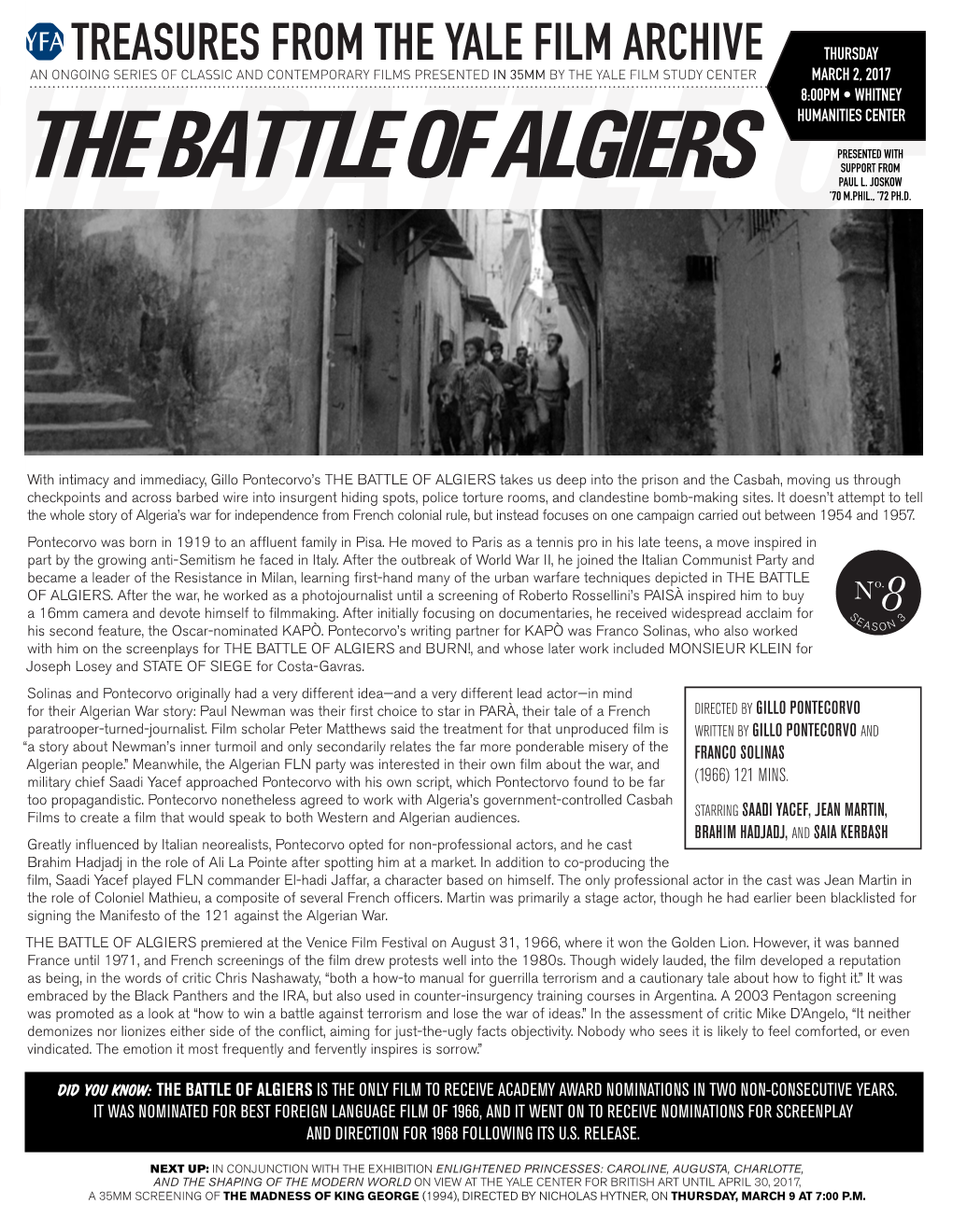 The Battle of Algiers Paul L