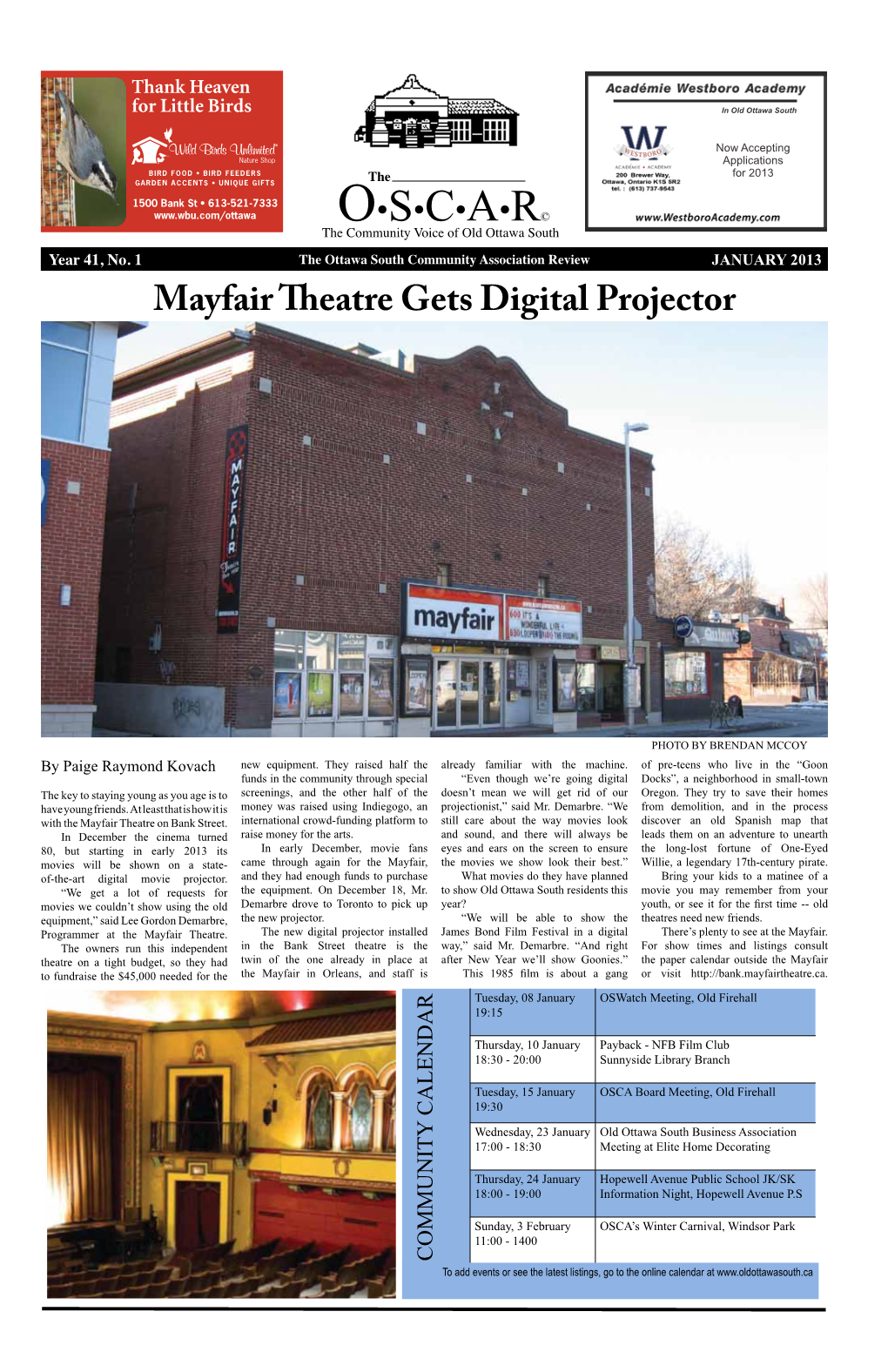 Mayfair Theatre Gets Digital Projector