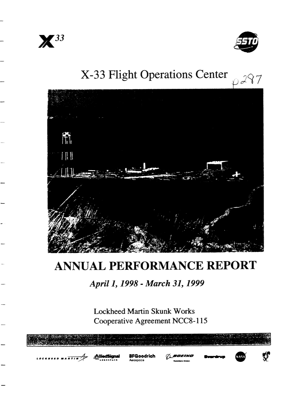 X-33 Flight Operations Center ~9 ANNUAL PERFORMANCE REPORT