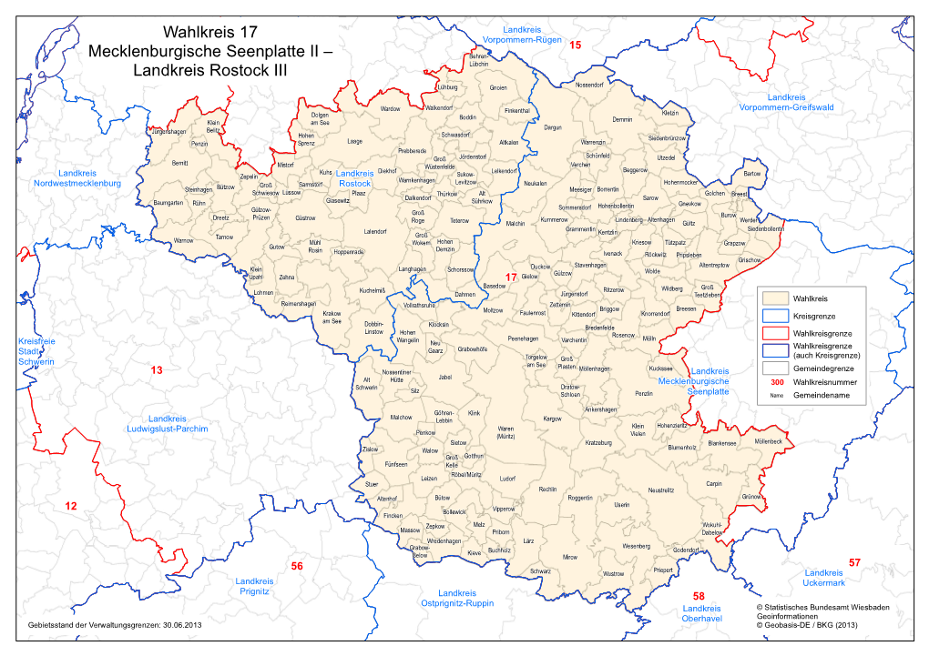 Wahlkreis 17 Mecklenburgische Seenplatte II – Landkreis Rostock