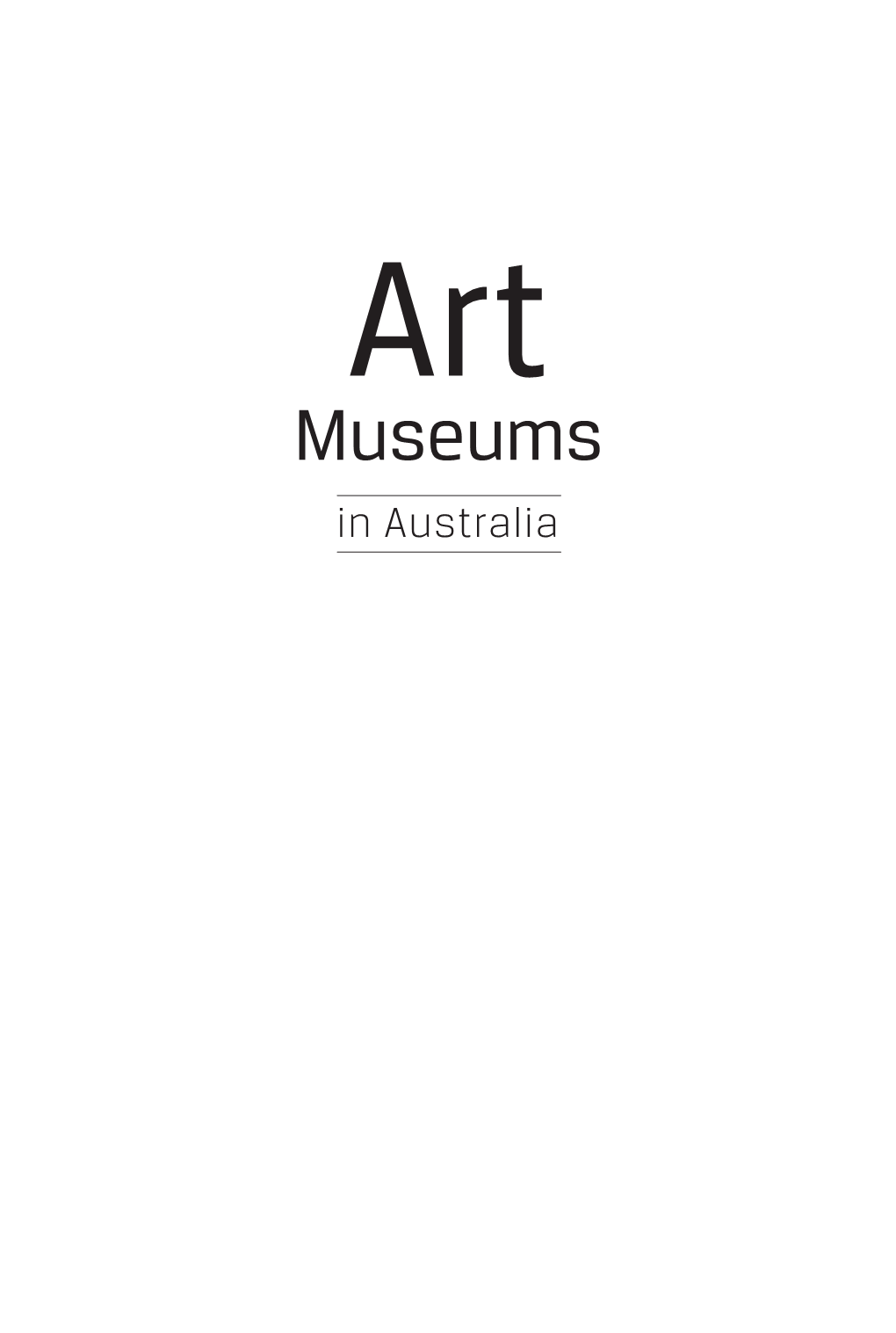 Art Museums in Australia