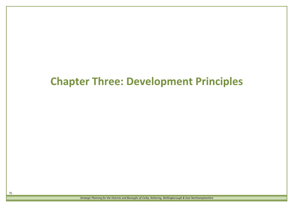 Chapter Three: Development Principles